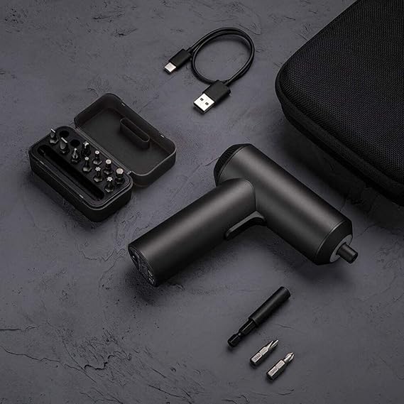 Xiaomi Destornillador inalámbrico Mi de 3.6 V, batería recargable de 2000 mAh.- Puerto de carga USB-C.