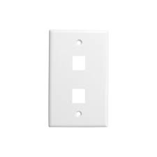 LTK-F2C-Placa de pared cuadrada 2 puertos 45 grados, Faceplate (CAJAS Y PLACAS