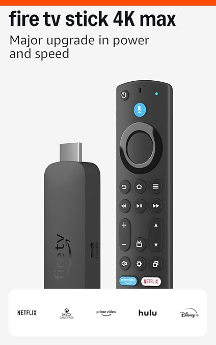 Amazon Fire TV Stick 4K Max streamFire TV Search, supports Wi-Fi 6E, free & live TV with
