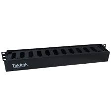 TEKLINK MTL-ORG-S1U-ORGANIZADOR CABLE HORIZONTAL RANURADO 1U - 1 LADO