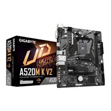 Gigabyte - Motherboard - Micro ATX - Socket AM4 - AMD A520 - para Ryzen 5 / para Ryzen 3 / para Ryzen 7 - None - A520M K V2
