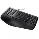 Klip Xtreme - Keyboard - Wireless - Spanish (Latin American) - Bluetooth / 2.4 GHz / USB-C - Ergonomic Design - Black - Curve