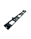 LTK-OH1200-Organizador horizontal 2U LATERAL (Interno) para gabinetes de 1200mm de profundidad