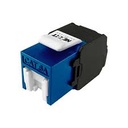 Nexxt Solutions Infrastructure - Keystone Jack - Cat6A - Packaged Quantity: 1 - azul sin herramienta