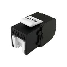 Nexxt Solutions Infrastructure - Keystone Jack - Cat6A - Packaged Quantity: 1 - Negro sin herramienta