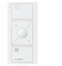 Lutron PJ2-3BRL-GWH-S01 | 3 Button Pico With Shade Graphics White