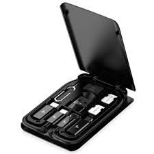 Xtech - USB type C Cable Kit - 24 pin USB-C - USB type C w adpt USB A - Micro USB - Lightning - Black - XTC-573