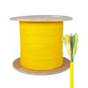 Metro de cable de fibra optica monomodo, int/ext, 12 hilos.