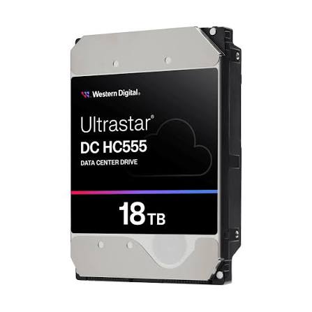 Western Digital WD Ultrastar DC H555 - Hard drive - Internal hard drive - 18 TB - 3.5" - 7200 rpm - SATA