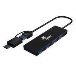 Xtech - Hub - 5 puertos - 4 USB-C + 100W PD XTC-395