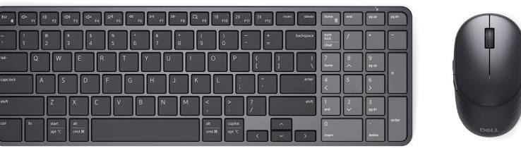 Dell - Keyboard and mouse set - Pro 7 Rechargeable Compact KM