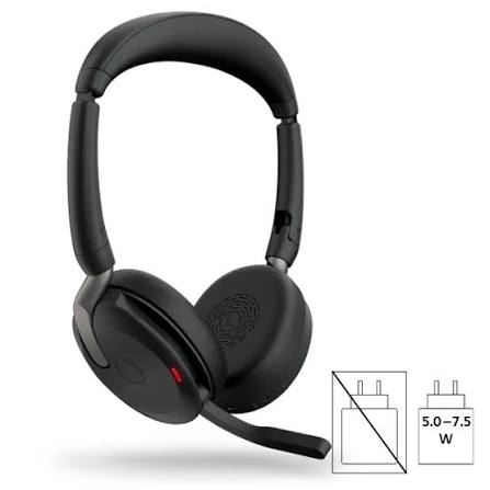 Jabra Evolve3 - Headset - 65 Flex - MS Link390c Black