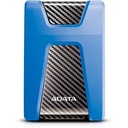 ADATA DashDrive Durable HD650 - Disco duro - 2 TB - externo (portátil) - 2.5" - USB 3.1 - AES de 256 bits - azul