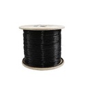 Metro de cable de fibra optica monomodo- 9/125, 12 hilos, interior/exterior, chaqueta negra