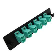 Nexxt Solutions Infrastructure - LGX Fiber Adapter Plate - Powder-coated steel frame - Black - 6 Puertos LC Duplex