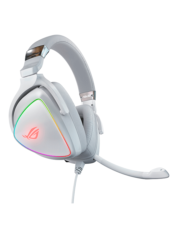 ASUS ROG Delta - White Edition - auricular - tamaño completo - cableado - USB, USB-C - blanco
