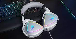 ASUS ROG Delta - White Edition - auricular - tamaño completo - cableado - USB, USB-C - blanco