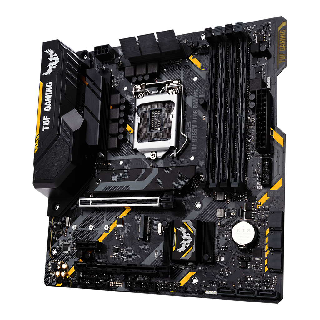 ASUS TUF B365M-PLUS GAMING - Placa base - micro ATX - LGA1151 Socket - B365 - USB 3.1 Gen 1 - Gigabit LAN - Tarjeta gráfica (CPU necesaria) - HD Audio (8-canales)