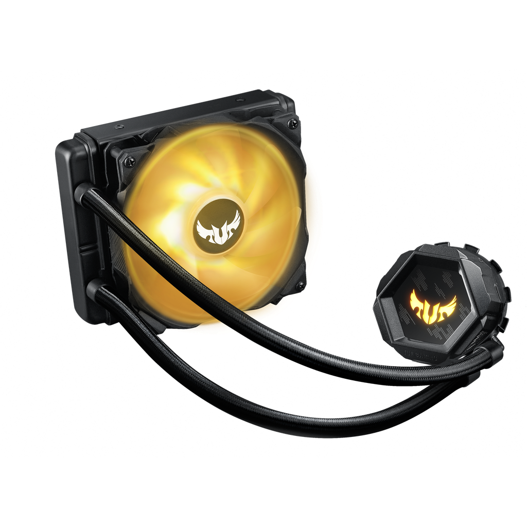 ASUS TUF Gaming LC 120 RGB - Sistema de refrigeración líquida del procesador - (para: LGA1156, LGA1366, LGA1155, LGA1150, LGA1151, AM4, LGA1200) - aluminio - 120 mm