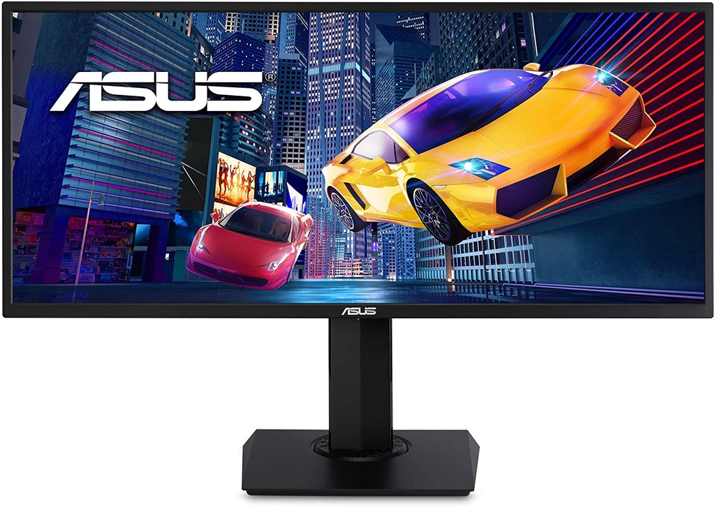 ASUS VP348QGL - Monitor LCD - 34" - 3440 x 1440 UWQHD - VA - 350 cd/m² - 3000:1 - 4 ms - 2xHDMI, DisplayPort - altavoces - negro