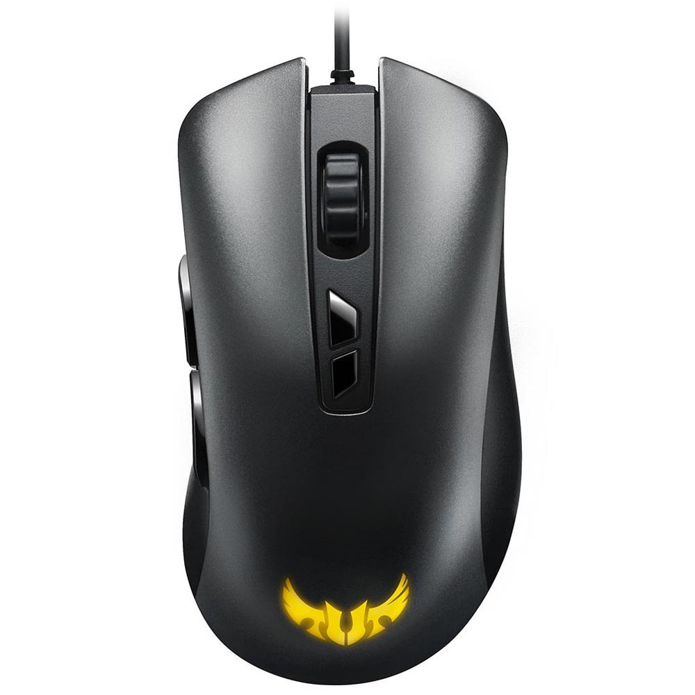 ASUS TUF Gaming M3 - Ratón - ergonómico - óptico - 7 botones - cableado - USB - gris