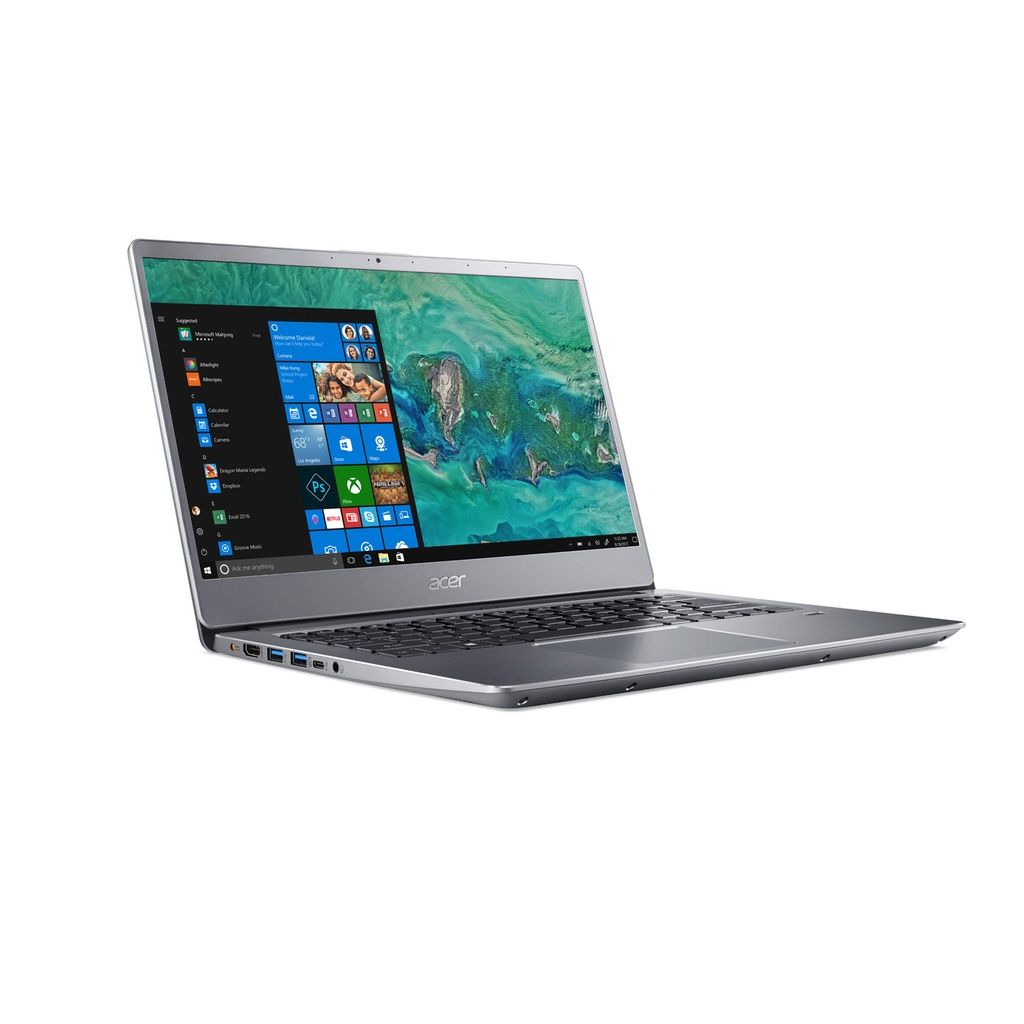 Acer - Notebook Swift 3 14”  - NX.H1SAL.003 - Silver -  Spa i5-8250U 4GB+16 Opt  1TB Silver Win 10 Hom