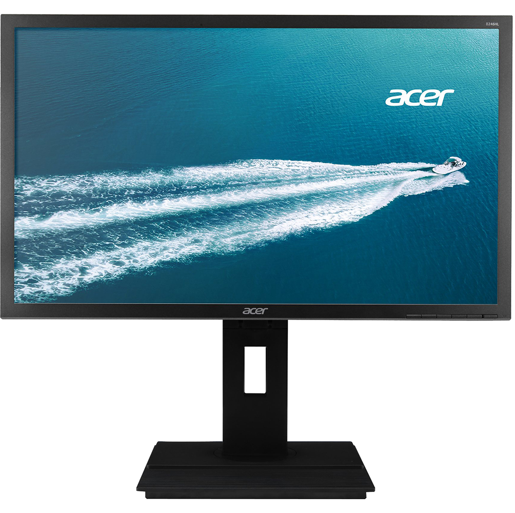 Acer B246HLymdr - Monitor LED - 24" - 1920 x 1080 Full HD (1080p) @ 60 Hz - 250 cd/m² - 5 ms - DVI-D, VGA - altavoces - gris oscuro