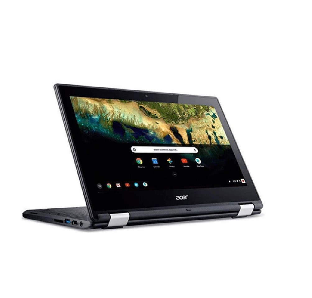 Acer Chromebook R 11 C738T-C3W6 - Diseño plegable - Celeron N3060 / 1.6 GHz - Chrome OS - 4 GB RAM - 32 GB eMMC - 11.6" IPS pantalla táctil 1366 x 768 (HD) - HD Graphics 400 - Wi-Fi, Bluetooth - vaquero negro - kbd: español