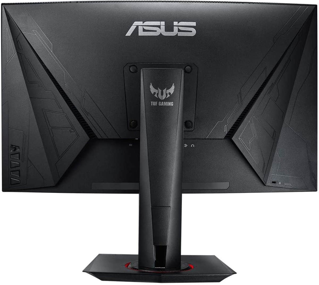 ASUS TUF Gaming VG27WQ - Monitor LED - curvado - 27" - 2560 x 1440 WQHD @ 165 Hz - VA - 400 cd/m² - 3000:1 - 1 ms - 2xHDMI, DisplayPort - altavoces - negro