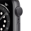 Apple Watch Series 6 (GPS) - 40 mm - aluminio gris espacial - reloj inteligente con pulsera deportiva - fluoroelastómero - negro - tamaño de la banda: S/M/L - 32 GB - Wi-Fi, Bluetooth - 30.5 g