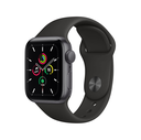 Apple Watch SE (GPS) - 40 mm - aluminio gris espacial - reloj inteligente con pulsera deportiva - fluoroelastómero - negro - tamaño de la banda: S/M/L - 32 GB - Wi-Fi, Bluetooth - 30.49 g