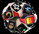 Apple Watch SE (GPS) - 40 mm - aluminio gris espacial - reloj inteligente con pulsera deportiva - fluoroelastómero - negro - tamaño de la banda: S/M/L - 32 GB - Wi-Fi, Bluetooth - 30.49 g