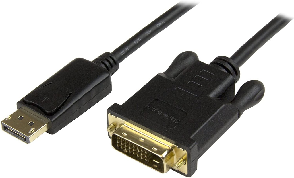 StarTech.com Cable 91cm Adaptador de Vídeo DisplayPort a DVI - Conversor - Mini DP Macho - DVI-D Macho - Hasta 1920x1200 - Pasivo - Negro - Cable del monitor - DisplayPort (M) a DVI-D (M) - 91.4 cm - negro - para P/N: DK30CH2DEP, DK30CH2DEPUE