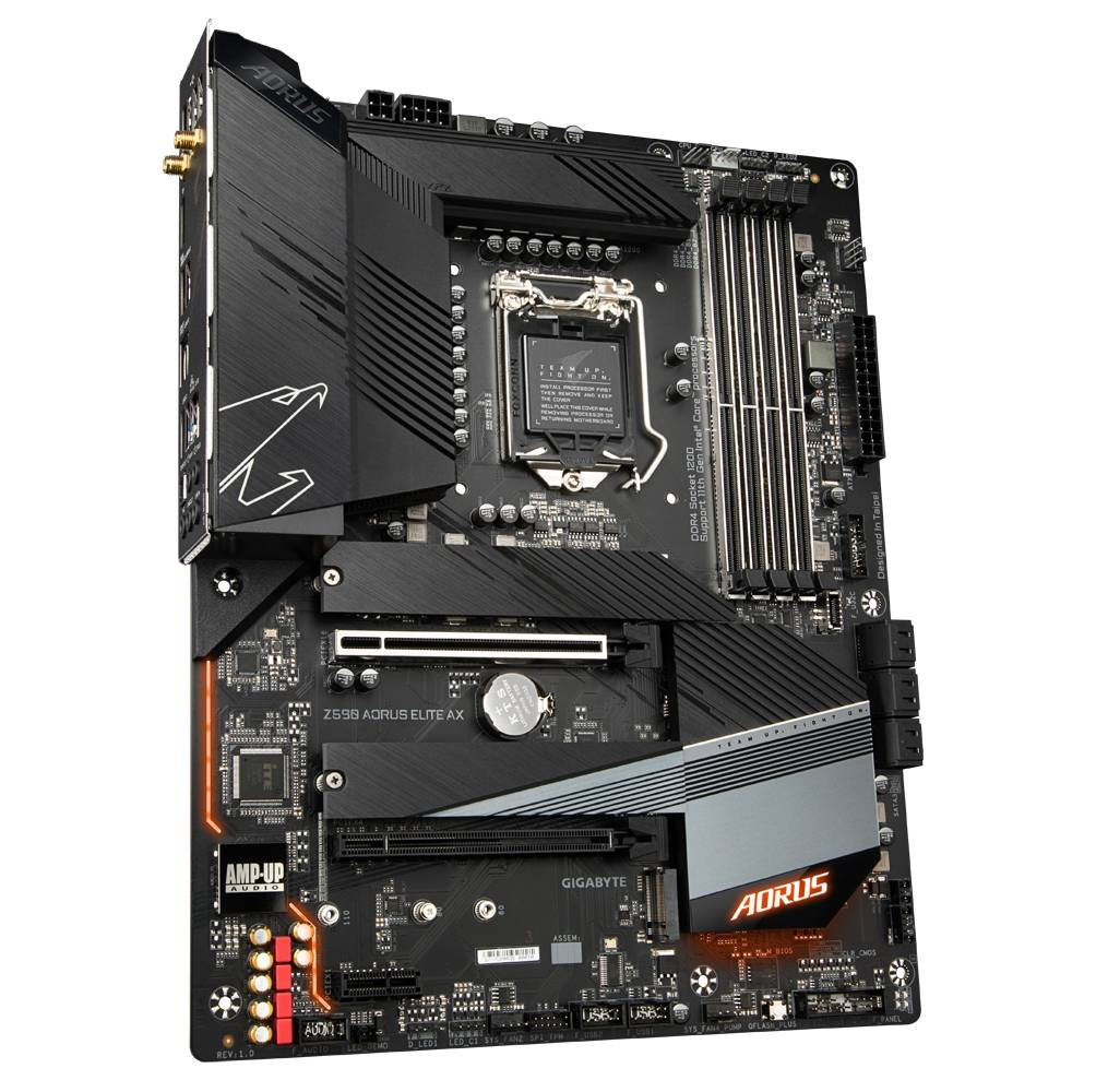 AORUS - Motherboard - ATX - LGA1200 Socket - Intel Z590 - para Core i5 / para Core i7 / para Core i9 - Intel HD Graphics - None