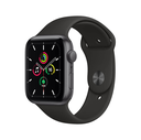 Apple Watch SE (GPS) - 44 mm - aluminio gris espacial - reloj inteligente con pulsera deportiva - fluoroelastómero - negro - tamaño de la banda: S/M/L - 32 GB - Wi-Fi, Bluetooth - 36.2 g
