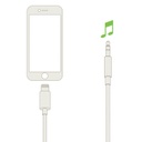 Belkin - Cable - Lightning/ Audio Aux  - Conecta iPhone  directo a salida 3.5mm - Blanco