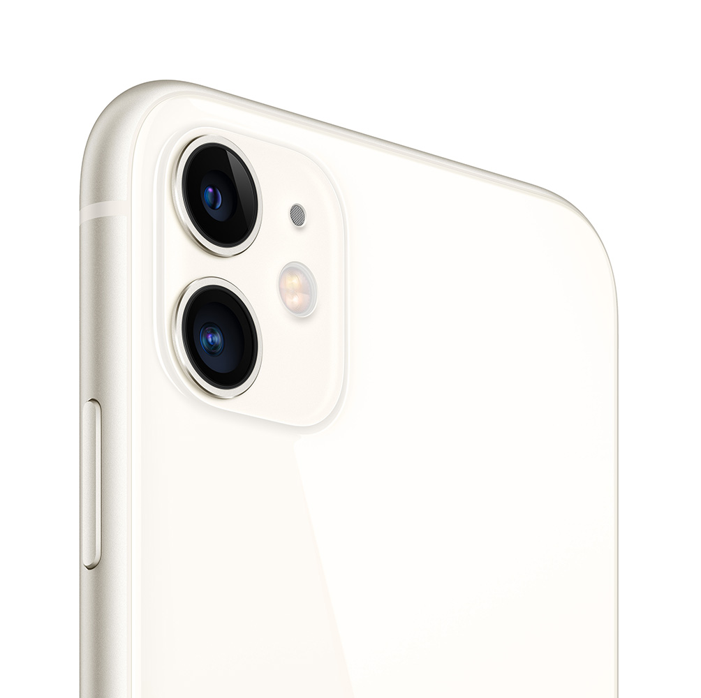 Apple iPhone 11 - Teléfono inteligente - SIM doble - 4G Gigabit Class LTE - 128 GB - 6.1" - 1792 x 828 píxeles (326 ppi) - Liquid Retina HD display (cámara frontal de 12 MP) - 2 x cámaras traseras - blanco