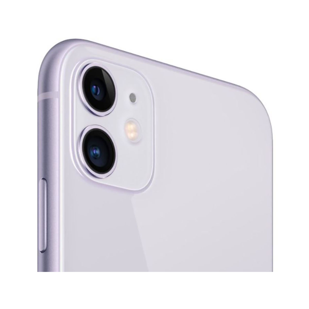 Apple iPhone 11 - Teléfono inteligente - SIM doble - 4G Gigabit Class LTE - 64 GB - 6.1" - 1792 x 828 píxeles (326 ppi) - Liquid Retina HD display (cámara frontal de 12 MP) - 2 x cámaras traseras - púrpura