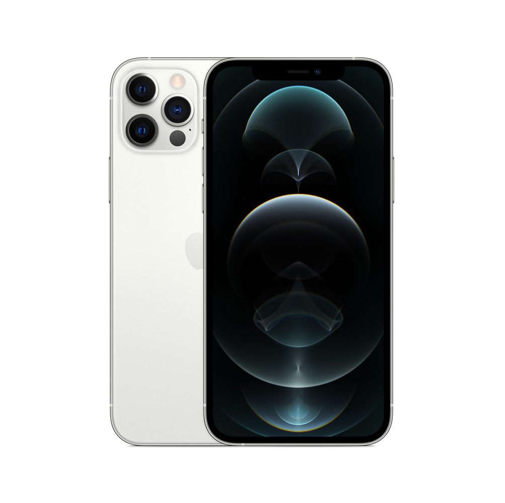 Apple iPhone 12 Pro Max - Teléfono inteligente - SIM doble - 5G NR - 128 GB - 6.7" - 2778 x 1284 píxeles (458 ppi) - Super Retina XDR Display (cámara frontal de 12 MP) - 3 x cámaras traseras - plata