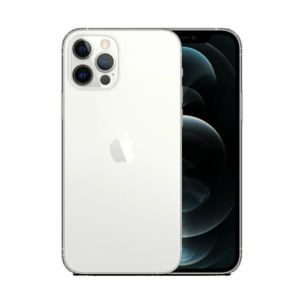 Apple iPhone 12 Pro Max - Teléfono inteligente - SIM doble - 5G NR - 128 GB - 6.7" - 2778 x 1284 píxeles (458 ppi) - Super Retina XDR Display (cámara frontal de 12 MP) - 3 x cámaras traseras - plata