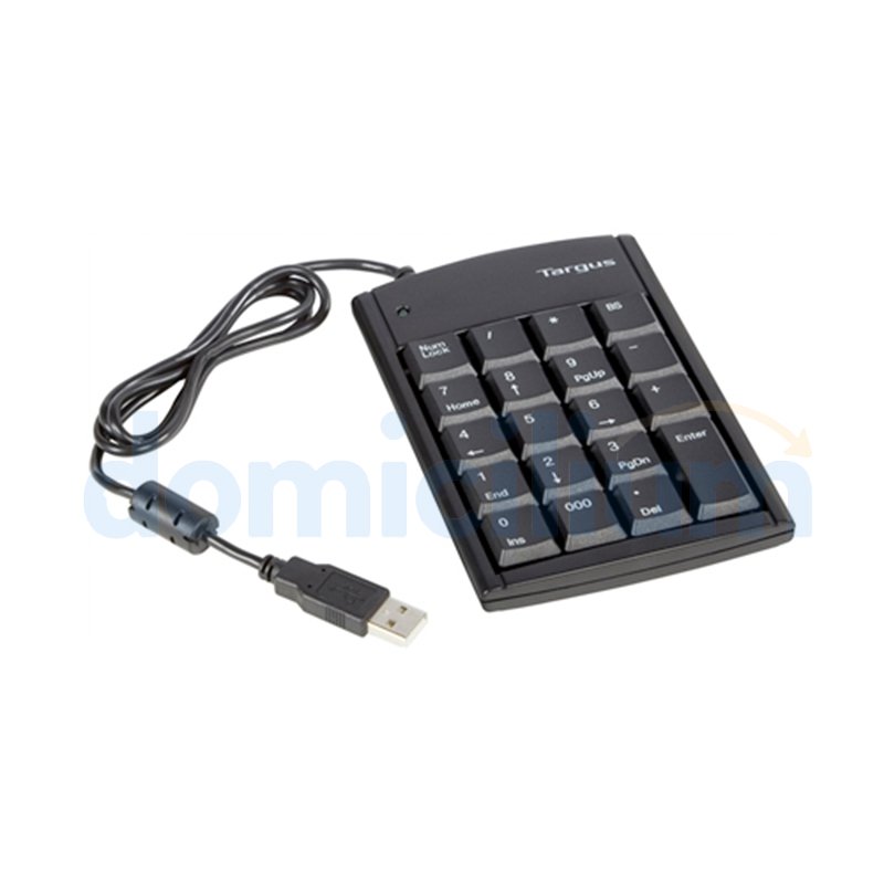 TGACPUK10-/TARGUS TECLADO NUMERICO MINI USB CON HUB USB 2PUERTOS.