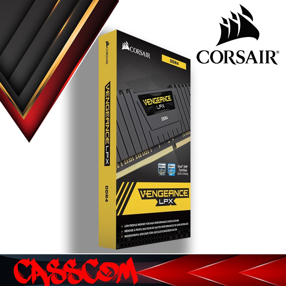 CORSAIR Vengeance LPX - DDR4 - módulo - 8 GB - DIMM de 288 espigas - 2400 MHz / PC4-19200 - CL16 - 1.2 V - sin búfer - no ECC - negro