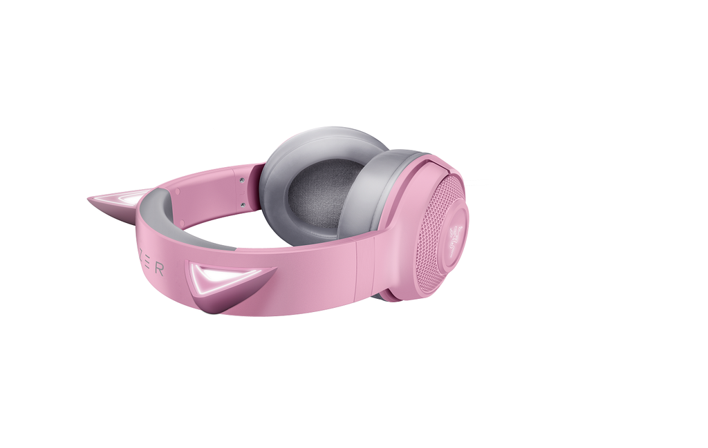 Razer Kraken BT - Kitty Edition - auricular - tamaño completo - Bluetooth - inalámbrico - cuarzo