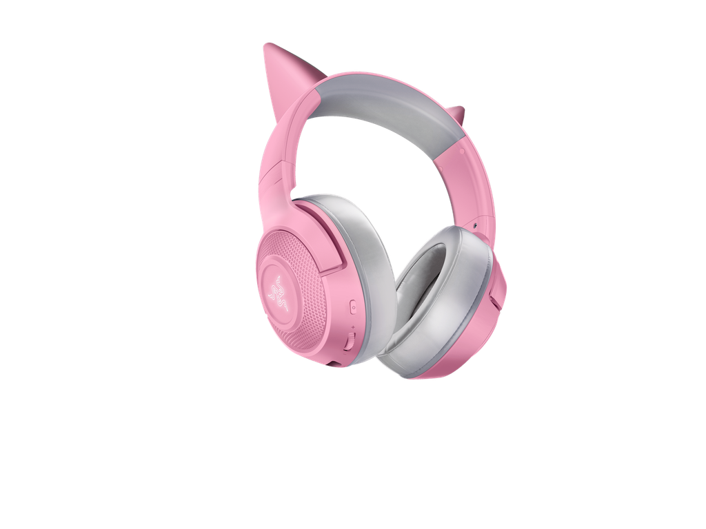 Razer Kraken BT - Kitty Edition - auricular - tamaño completo - Bluetooth - inalámbrico - cuarzo