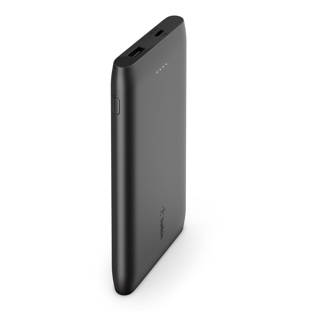 Belkin - Cargador portátil - 10000 mAh - 18 vatios - Fast Charge, PD - 2 conectores de salida (USB, USB-C) - negro