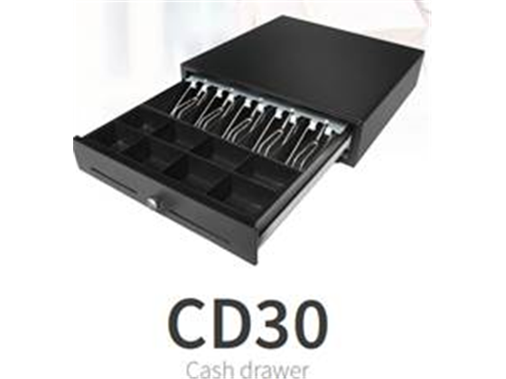 Custom Cash Drawer Metal 5Bill/8Co RJ12 16x16x16 Black CD30 