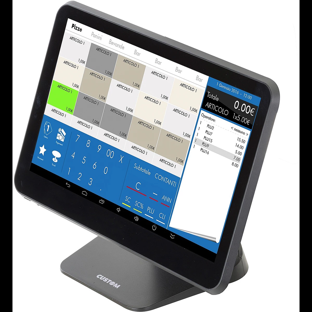 Custom SILK - Sobremesa ultrafino - 1 RK3288 / 1.8 GHz - RAM 2 GB - SSD 8 GB - WLAN: 802.11b/g/n, Bluetooth 4.0 - Android 5.1 - monitor: LCD 15.6" 1920 x 1080 (Full HD) pantalla táctil