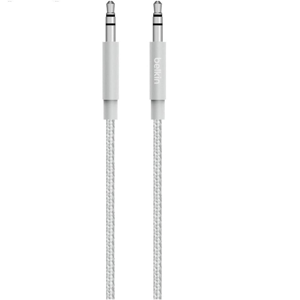 Belkin MIXIT Aux Cable - Cable de audio - miniconector estéreo (M) a miniconector estéreo (M) - 1.22 m - plata