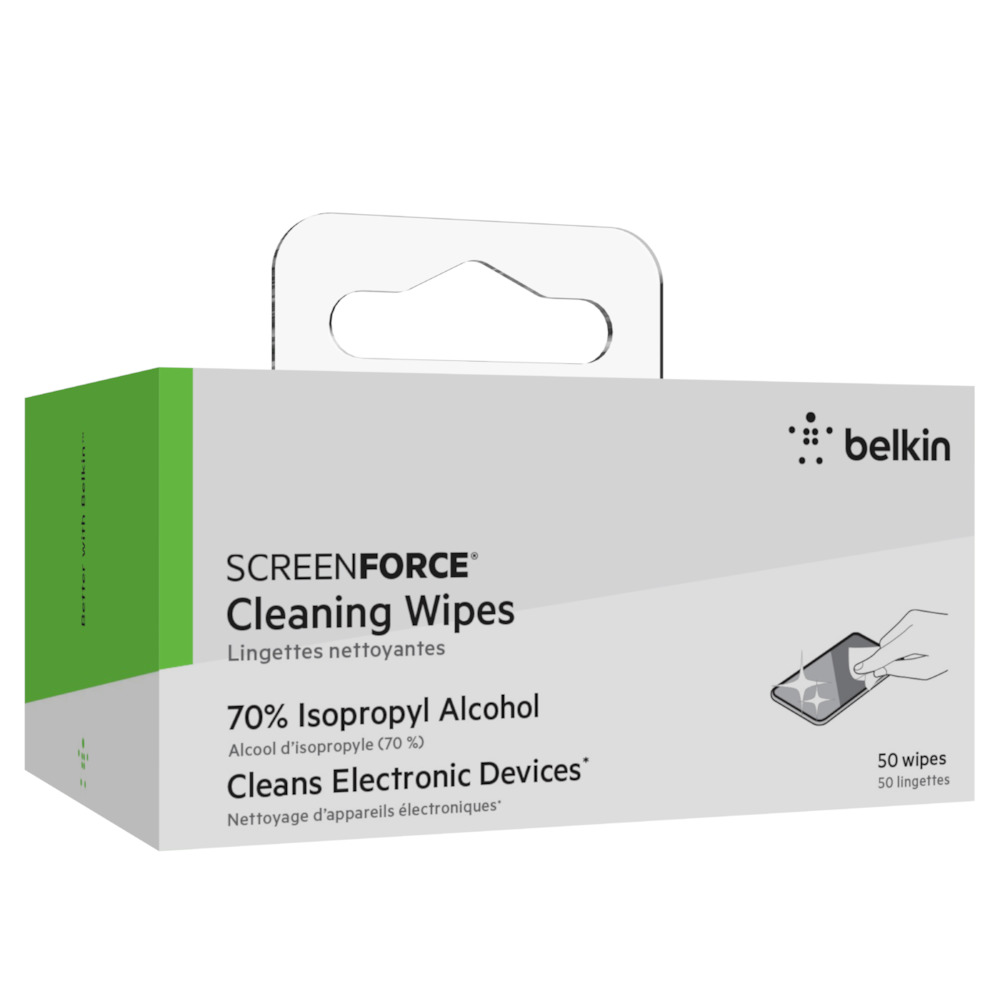 Belkin ScreenForce - Paños de limpieza para pantalla