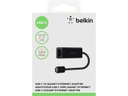 Belkin USB-C to Gigabit Ethernet Adapter - Adaptador de red - USB-C - Gigabit Ethernet x 1 - negro